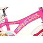 Bicicleta copii, Dino Bikes, Barbie, Roti ajutatoare, Cosulet frontal, Scaunel pentru papusi, 16 inch, Cadru din otel, Pana la 125 cm, Pink - 9
