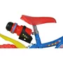 Bicicleta copii, Dino Bikes, Superman, Roti ajutatoare, Suport cu sticla de apa, 12 inch, Cadru din otel, Pana la 110 cm, Blue/Red, Resigilat - 4