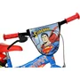 Bicicleta copii, Dino Bikes, Superman, Roti ajutatoare, Suport cu sticla de apa, 12 inch, Cadru din otel, Pana la 110 cm, Blue/Red, Resigilat - 5