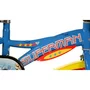 Bicicleta copii, Dino Bikes, Superman, Roti ajutatoare, Suport cu sticla de apa, 12 inch, Cadru din otel, Pana la 110 cm, Blue/Red, Resigilat - 7