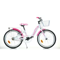 Bicicleta cu pedale, Dino Bikes, City Smarty, 20 inch, Pink and White