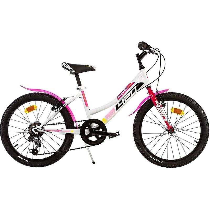 Bicicleta cu pedale, Dino Bikes, Mountain Bike, Cu 6 viteze, 20 inch, Pana la 130 cm, Multicolor, Resigilat