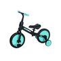Lorelli - Bicicleta de echilibru 2in1, RUNNER cu pedale si roti auxiliare, Black & Turquoise - 1