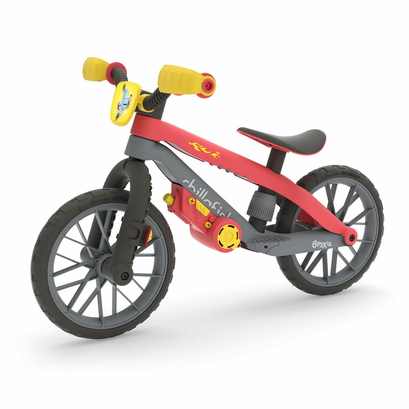 Bicicleta de echilibru bmxie moto, cu suruburi si surubelnita pentru copii, cu sunete reale vroom vroom, cu sa reglabila, greutatate 3.8 kg, 12 inch, pentru 2 - 5 ani, chillafish, red