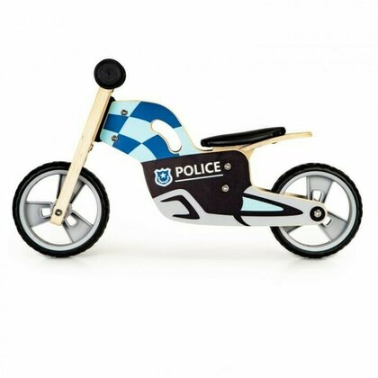 Ecotoys - Bicicleta fara pedale LC-V1330 , Politie din Lemn