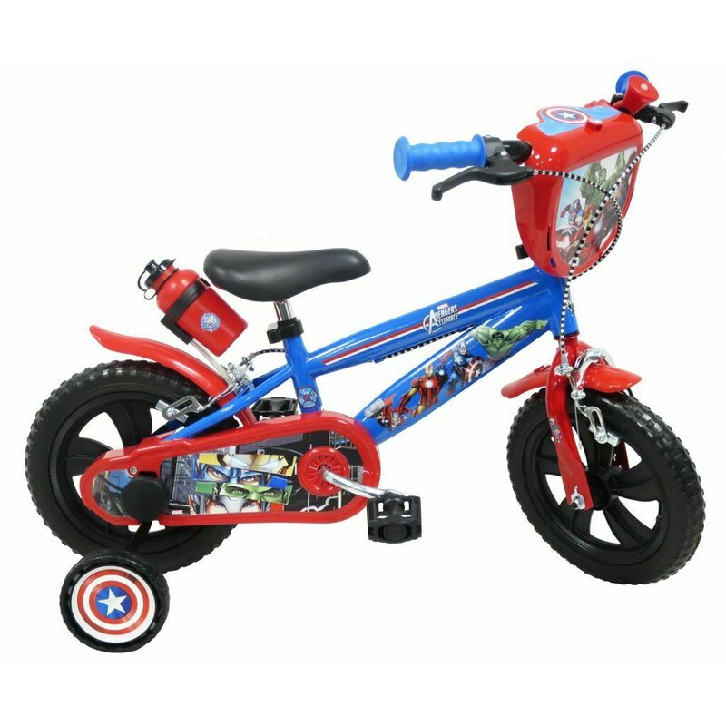 Denver - bicicleta cu pedale , avengers, 12 , cu roti ajutatoare