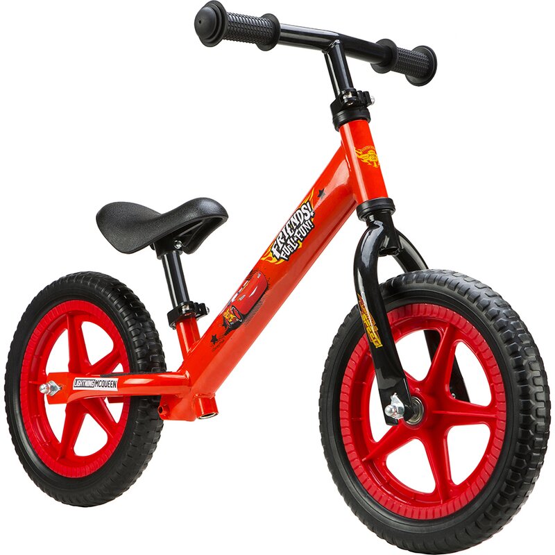 Seven - bicicleta fara pedale , disney cars, rosu