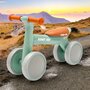 Bicicleta fara pedale, Baby Mix, Bunny Hop, Cu 4 roti, Cu sistem inovator de directie, Stabila, Pana la 25 kg, 12 luni+, Green - 2
