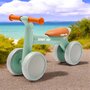 Bicicleta fara pedale, Baby Mix, Bunny Hop, Cu 4 roti, Cu sistem inovator de directie, Stabila, Pana la 25 kg, 12 luni+, Green - 3