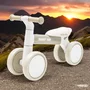 Bicicleta fara pedale, Baby Mix, Bunny Hop, Cu 4 roti, Cu sistem inovator de directie, Stabila, Pana la 25 kg, 12 luni+, Warm Grey - 2