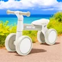 Bicicleta fara pedale, Baby Mix, Bunny Hop, Cu 4 roti, Cu sistem inovator de directie, Stabila, Pana la 25 kg, 12 luni+, Warm Grey - 3