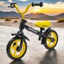 Bicicleta fara pedale, Baby Mix, Traveller, Cu manere antiderapante, Reglabila pe inaltime, Cu roti de 12 inci, Pana la 20 kg, 2-4 ani, Black/Yellow - 6