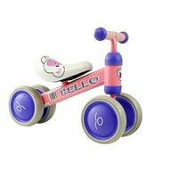 Leantoys - Bicicleta fara pedale, cu roti duble, pentru copii, Pink Bello, , 5262