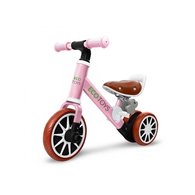 Ecotoys - bicicleta fara pedale lc-v1307, roz
