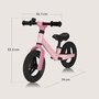 Bicicleta fara pedale, Lionelo, Toni, Cu ghidon si sa reglabile, Ultra usoara, 2.8 Kg, 18 luni+, Sustine 30 kg, Conform cu standardul EN71-1/2/3, Certificata TUV SUD, Roz - 19