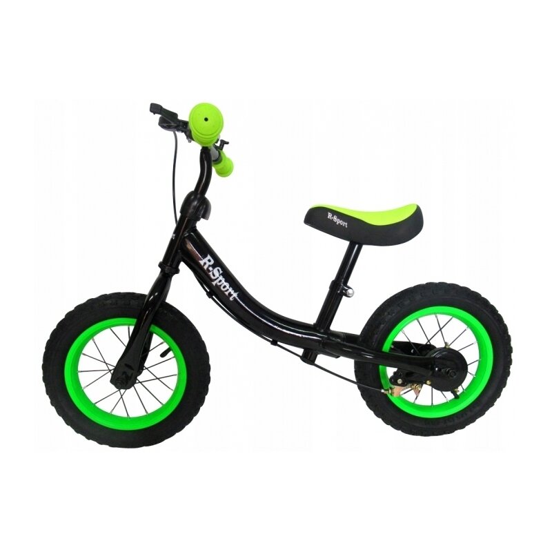 R-sport - bicicleta fara pedale r3, 12 , negru/verde