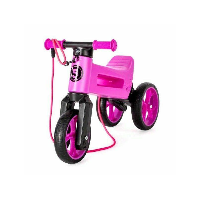 Funny wheels rider - bicicleta fara pedale supersport, 10 , 2 in 1, violet