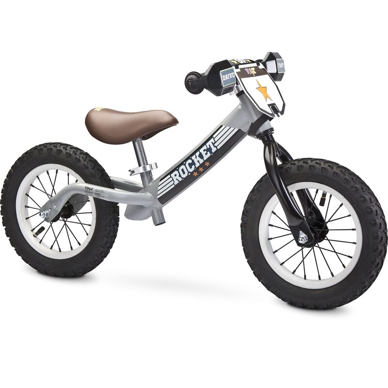 Toyz - Bicicleta fara pedale Rocket, 12 , Gri