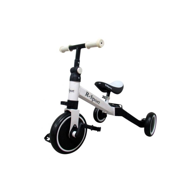 Bicicleta multifunctionala 4 in 1 cu pedale detasabile p8 r-sport - alb