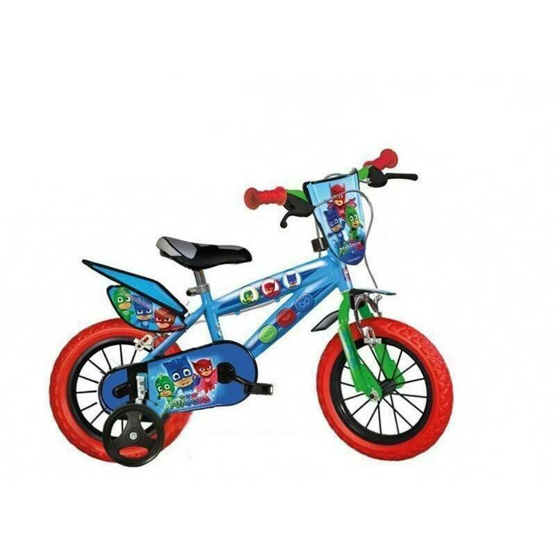 Dino bikes - bicicleta cu pedale 416u-pj , disney pj masks, 16 , cu roti ajutatoare