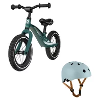 Bicicleta fara pedale, Lionelo, Bart Air, Usoara, Cu cadru din magneziu, Cu ghidon si sa reglabile, Greutate 3.8 Kg, 12 inch+ Casca pentru copii, Reglabila 50-56 cm, Albastru