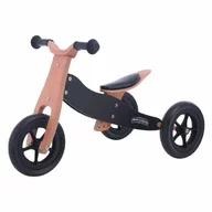 Bicicleta/tricicleta fara pedale, Free2Move, Din lemn, 2 in 1, Functie de bicicleta echilibru, Sa reglabila, Manere antiderapante, Roti ajustabile, 18 luni - 3 ani, Conform cu standardele europene EN71-1;2018, EN71-2:2020, EN71-3:2021, Brown Black