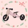 Bicicleta/tricicleta fara pedale, Free2Move, Din lemn, 2 in 1, Functie de bicicleta echilibru, Scaun reglabil, Roti ajustabile, Manere antiderapante, Varsta 1-3 ani, Conform cu standardele europene EN71-1;2018, EN71-2:2020, EN71-3:2021, Dusty Pink - 3