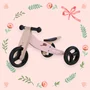 Bicicleta/tricicleta fara pedale, Free2Move, Din lemn, 2 in 1, Functie de bicicleta echilibru, Scaun reglabil, Roti ajustabile, Manere antiderapante, Varsta 1-3 ani, Conform cu standardele europene EN71-1;2018, EN71-2:2020, EN71-3:2021, Dusty Pink - 4