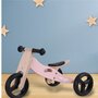 Bicicleta/tricicleta fara pedale, Free2Move, Din lemn, 2 in 1, Functie de bicicleta echilibru, Scaun reglabil, Roti ajustabile, Manere antiderapante, Varsta 1-3 ani, Conform cu standardele europene EN71-1;2018, EN71-2:2020, EN71-3:2021, Dusty Pink - 5