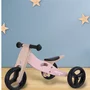 Bicicleta/tricicleta fara pedale, Free2Move, Din lemn, 2 in 1, Functie de bicicleta echilibru, Scaun reglabil, Roti ajustabile, Manere antiderapante, Varsta 1-3 ani, Conform cu standardele europene EN71-1;2018, EN71-2:2020, EN71-3:2021, Dusty Pink - 6