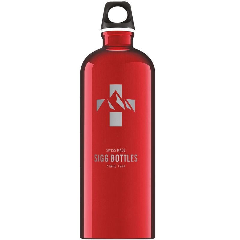 Sigg - bidon mountain red 1000 ml din aluminiu, rosu