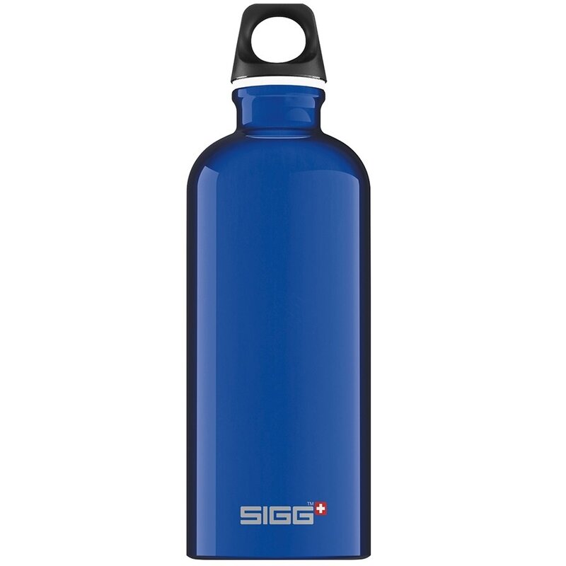 Sigg - bidon dark 600 ml traveller din aluminiu, albastru