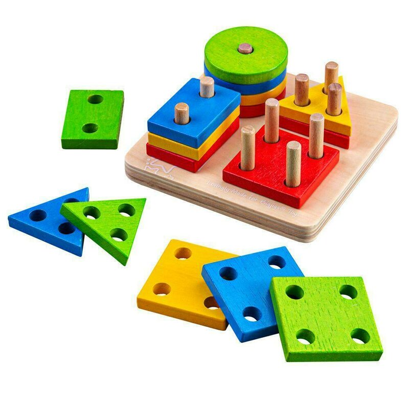 BigJigs - Joc de sortare 4 forme geometrice