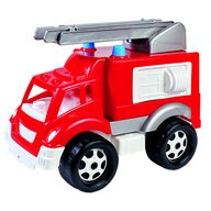 Bino - Masinuta de pompieri pentru copii, Cu scara, 36x21x23 cm, Rosu