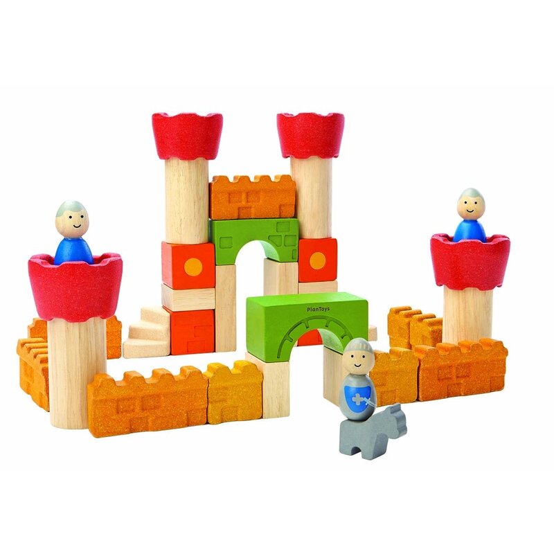 Plan toys - blocuri de construit cu tematica castele