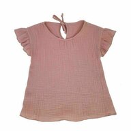 KidsDecor - Bluza cu maneca scurta si  volanase Romantic Rose 6-7 ani