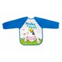 Bocioland - Baveta impermeabila, Cu maneci lungi, Dimensiune 40x35 cm, Happy Cows - 1