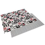 Covoras de joaca, Bocioland, Honeycomb, Pliabil, Protectie impotriva loviturilor, Dimensiune mare, 200 x 150 cm, Cu Imprimeu pe ambele parti, Potrivit pentru utlizare atat in interior, cat si in exterior