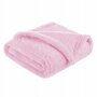 Bocioland - Paturica pufoasa pentru copii, Din fleece, Dimensiune mare 80 x 100 cm, Pink