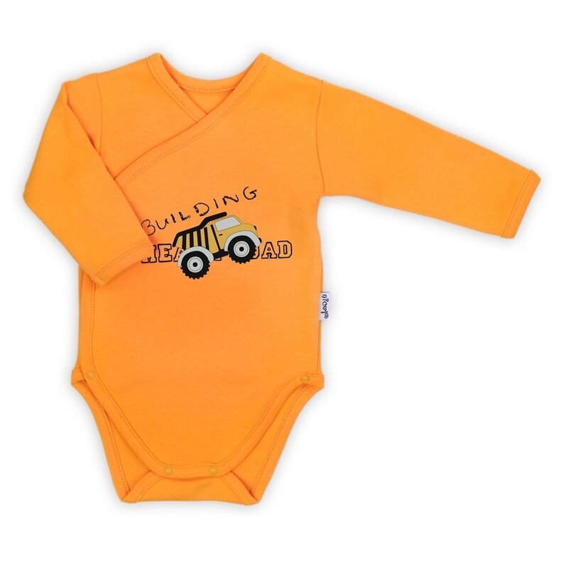 Nicol - body cu maneca lunga (181098) colectia big trucks 2021 galben marimea 56