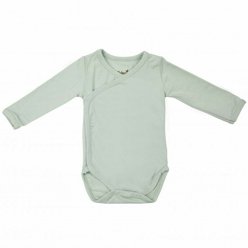 Timboo - body cu maneca lunga , sea, 50-56 cm, din bambus, albastru