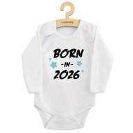 Body cu maneca lunga, New Baby, Marime 56, Din bumbac 100%, Born in 2026, Blue