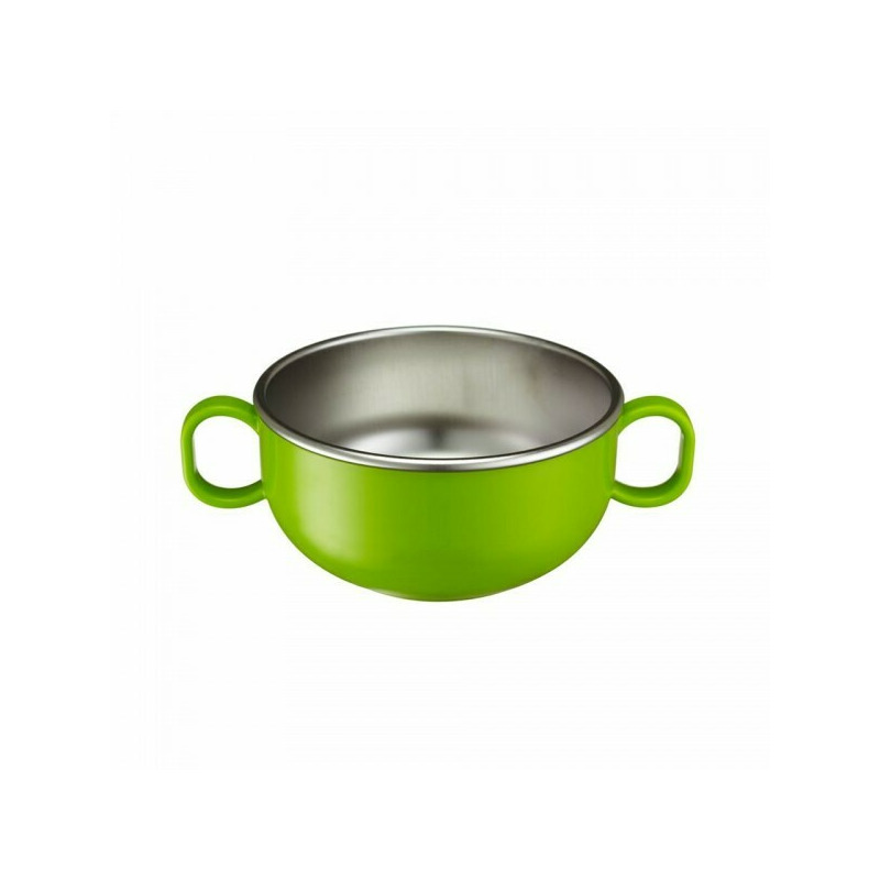 Bol mic de invatare cu manere - Din Din Smart Starter Bowl - Innobaby - Green