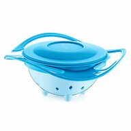 Babyjem - Bol multifunctional cu capac si rotire 360 grade Amazing Bowl (Culoare: Bleu)