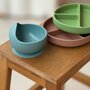 Bol, Petite&Mars, Take&Match, Din silicon, Cu ventuza, Fara BPA, Adecvat pentru masina de spalat vase si microunde, Nu absoarbe mirosuri, 6 luni+, 360 ml, Sweet Pea, Verde - 6