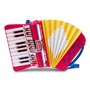Acordeon, Bontempi, Cu 17 clape si 6 butoane de bas, Curea de umar inclusa, 21x12x21 cm, 36 luni+, Red - 4
