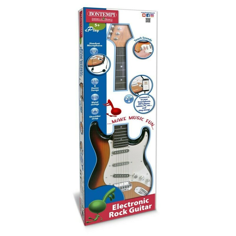 Bontempi - chitara electronica rock cu casti si microfon