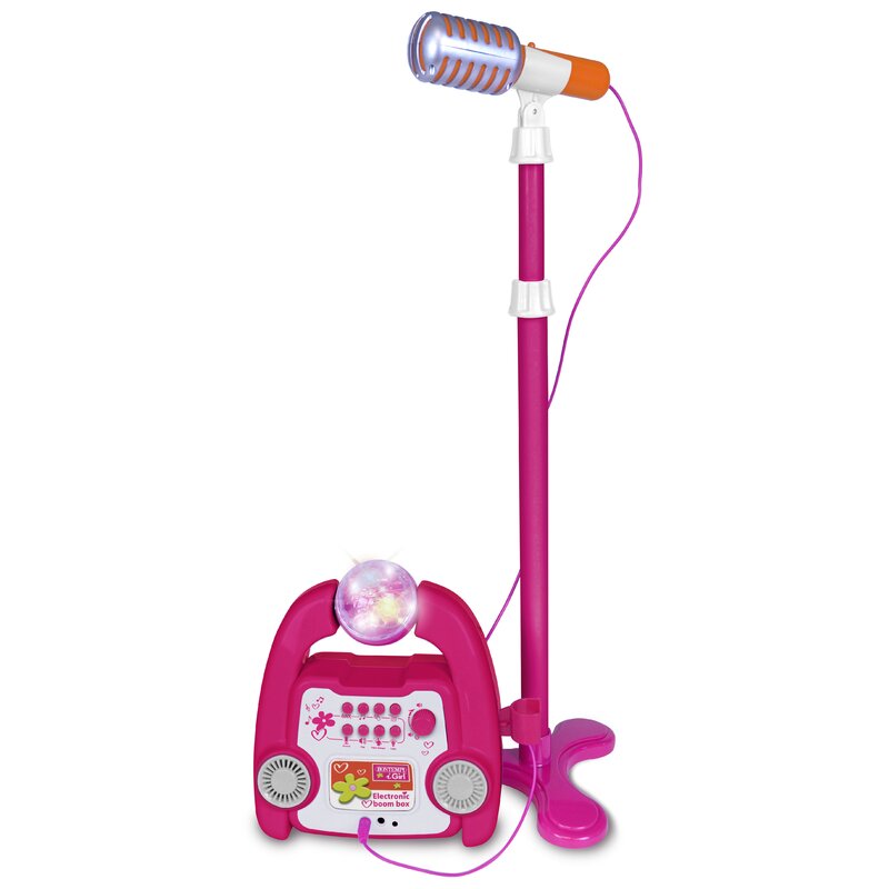 Bontempi - boxa cu microfon de scena, roz