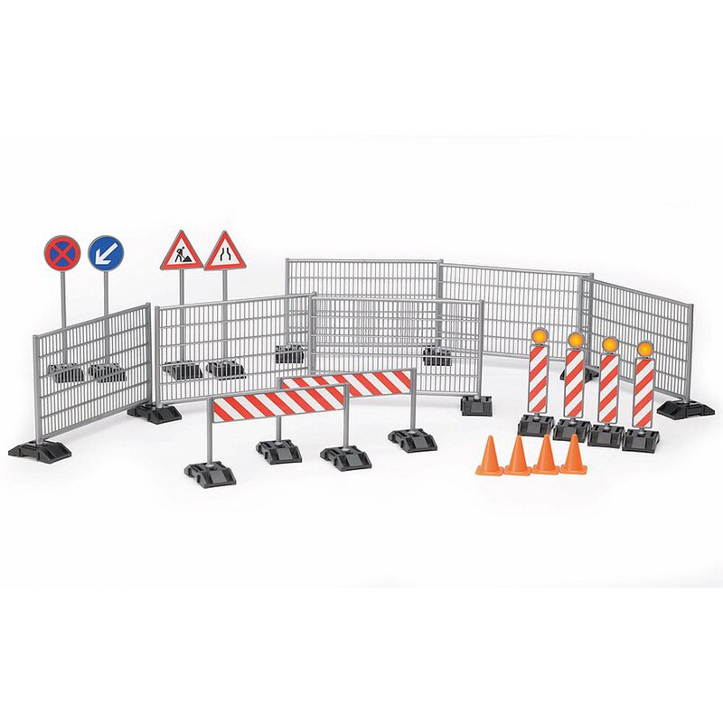 Bruder - accesoriu balustrade , cu semne rutiere, cu stalpi