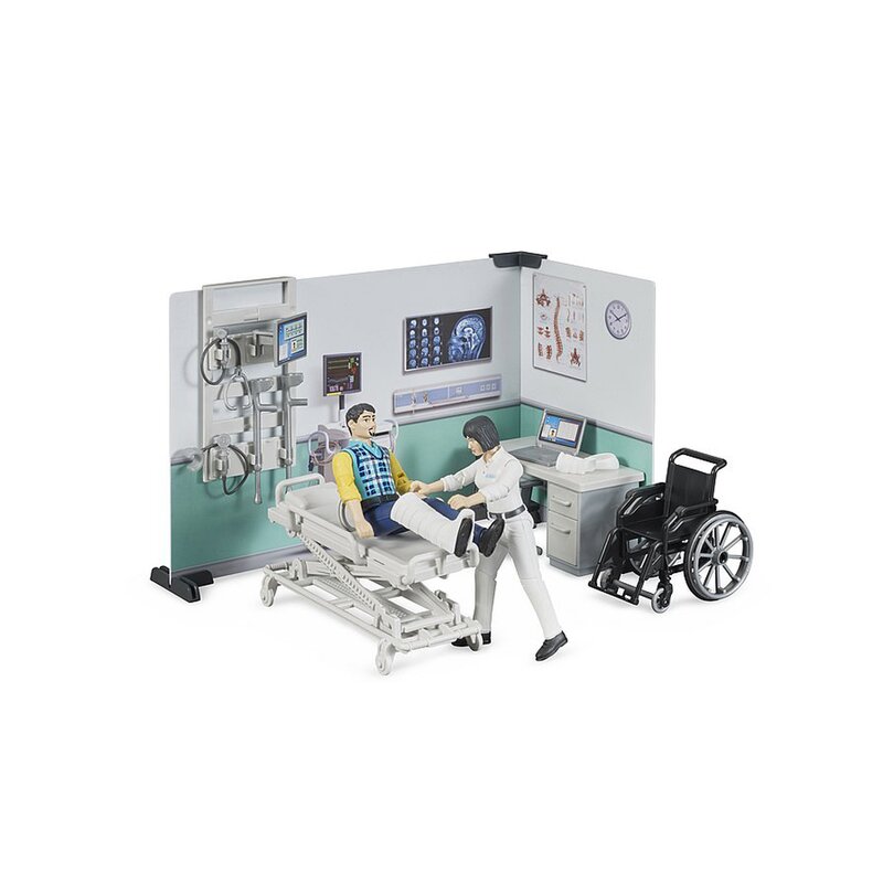 Bruder - set de joaca camera de spital , cu pacient